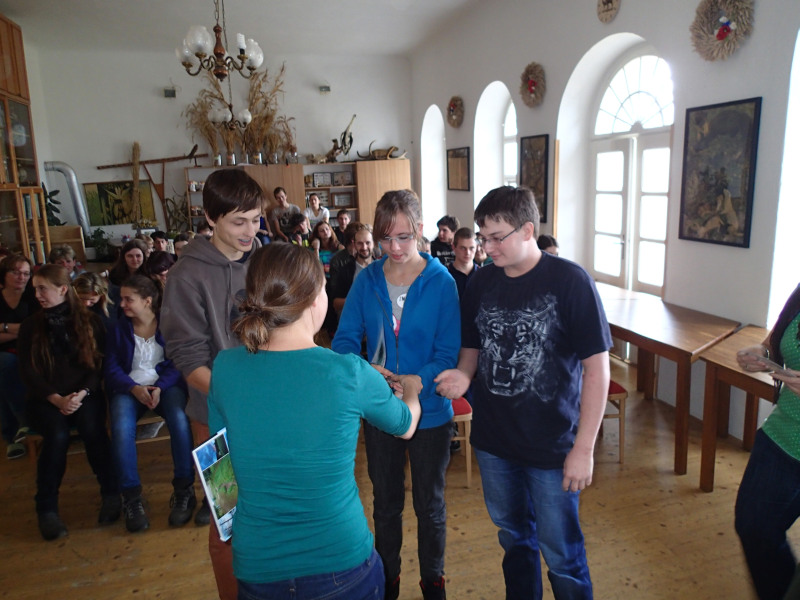 Vyhlášení výsledků a přebírání cen za 5. místo