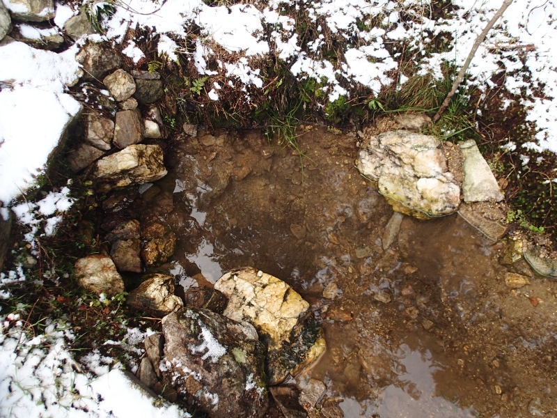 01 Celkový pohled na studánku pod vrchem Tlučiny
